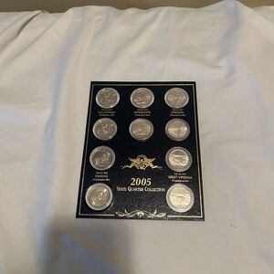 2005 State Quarter Collection Display